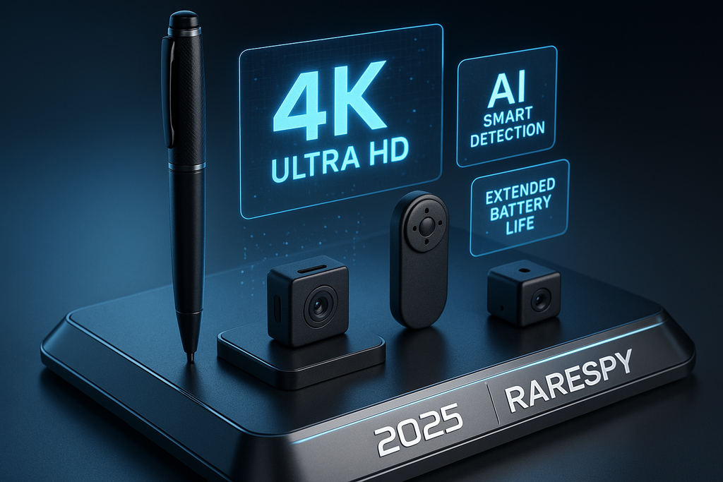 2025 年最佳隱藏式間諜攝影機:RareSpy 實現終極隱蔽安全
