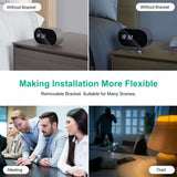 4K WiFi Clock Camera with Night Vision, Motion Detection & Remote Viewing