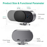 4K WiFi Clock Camera with Night Vision, Motion Detection & Remote Viewing