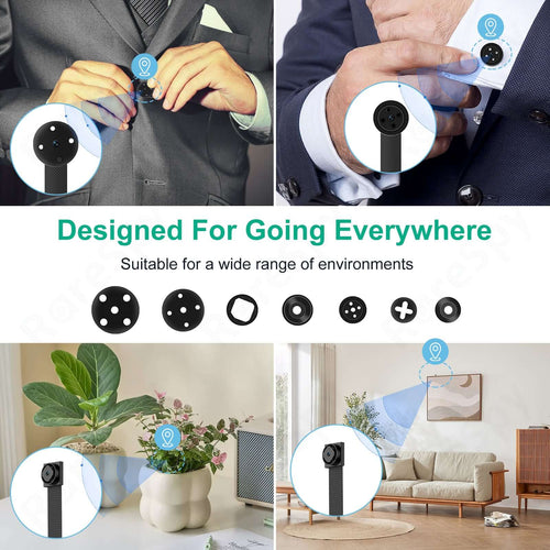 Mini WiFi DIY camera module, versatile for various environments, suitable for discreet placement in everyday settings.