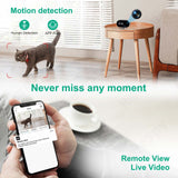 4K WiFi Clock Camera with Night Vision, Motion Detection & Remote Viewing