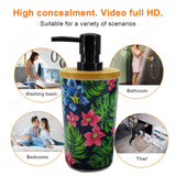 Bottle-style hidden camera showcasing various scenarios like washing basins, bathrooms, bedrooms, and theft.