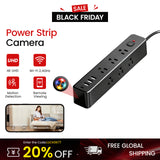 1080P WiFi Power Strip Camera with USB PD Charging and Motion Notifications