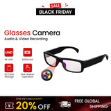 4K Recording Glasses - 90° Wide-Angle POV Camera with Loop Recording and 4-Hour Battery