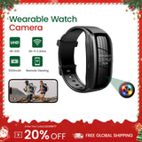 Smartes tragbares Armbanduhr mit 1080P Sprachgesteuertem Audioaufnahme und [32GB/64GB/128GB] Speicher