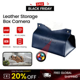 Luxury Tissue Box with 1080P WiFi Camera, Motion Alerts & 64GB Storage