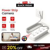 1080P WiFi Power Strip Camera - US Standard with Motion Alerts for Home Security