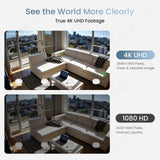 4K HD Spy Camera Power Bank with Wireless Charging & WiFi Remote View - AI Motion Detection for Pet/Nanny Monitoring