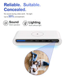 Discreet 3-in-1 charging hub with hidden camera, offering silent operation and 99% concealment for surveillance.