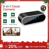 1080P WiFi 鬧鐘攝影機 - 紅外線夜視、136° 廣角及多使用者監控
