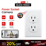 FHD WiFi Wall Outlet Camera with Motion Detection & Remote Access