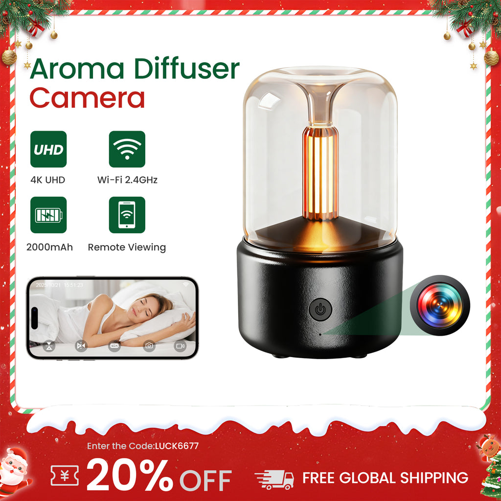 Diffuse Camera Full HD WiFi Aroma Diffuser Camera with Motion Detection