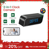 4K WiFi Clock Camera with IR Night Vision & 140° Wide-Angle Lens