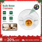 5MP E27 WiFi 球型底座攝影機，具備動作偵測及 24/7 供電功能