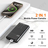 Power Bank with Hidden Camera, 1080P FHD, 10000mAh, Wi-Fi, Motion Detection, IR Night Vision, 2-in-1 Device