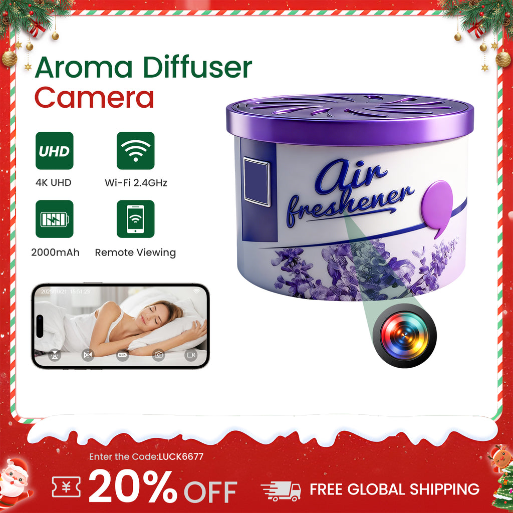 Loop Diffuser Scent Diffuser with 1080P Camera, 110° Wide Angle & 24/7 Loop Recording ...