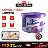 Scent Diffuser with 1080P Camera, 110° Wide Angle & 24/7 Loop Recording