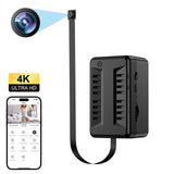Mini DIY pinhole WiFi hidden camera with live streaming and 4K HD feature, ideal for discreet surveillance.