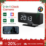 1080P WiFi Electronic Clock Camera with Full-Color Night Vision and Motion Detection