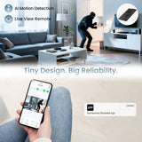 4K HD Spy Camera Power Bank with Wireless Charging & WiFi Remote View - AI Motion Detection for Pet/Nanny Monitoring