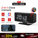 1080P WiFi Electronic Clock Camera with Full-Color Night Vision and Motion Detection