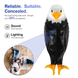 Eagle wall lamp with hidden camera showcasing silent operation and no-light features for discreet surveillance.