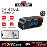 4K WiFi Clock Camera with IR Night Vision & 140° Wide-Angle Lens