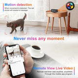 WiFi clock hidden camera with motion detection and live video monitoring for discreet surveillance.