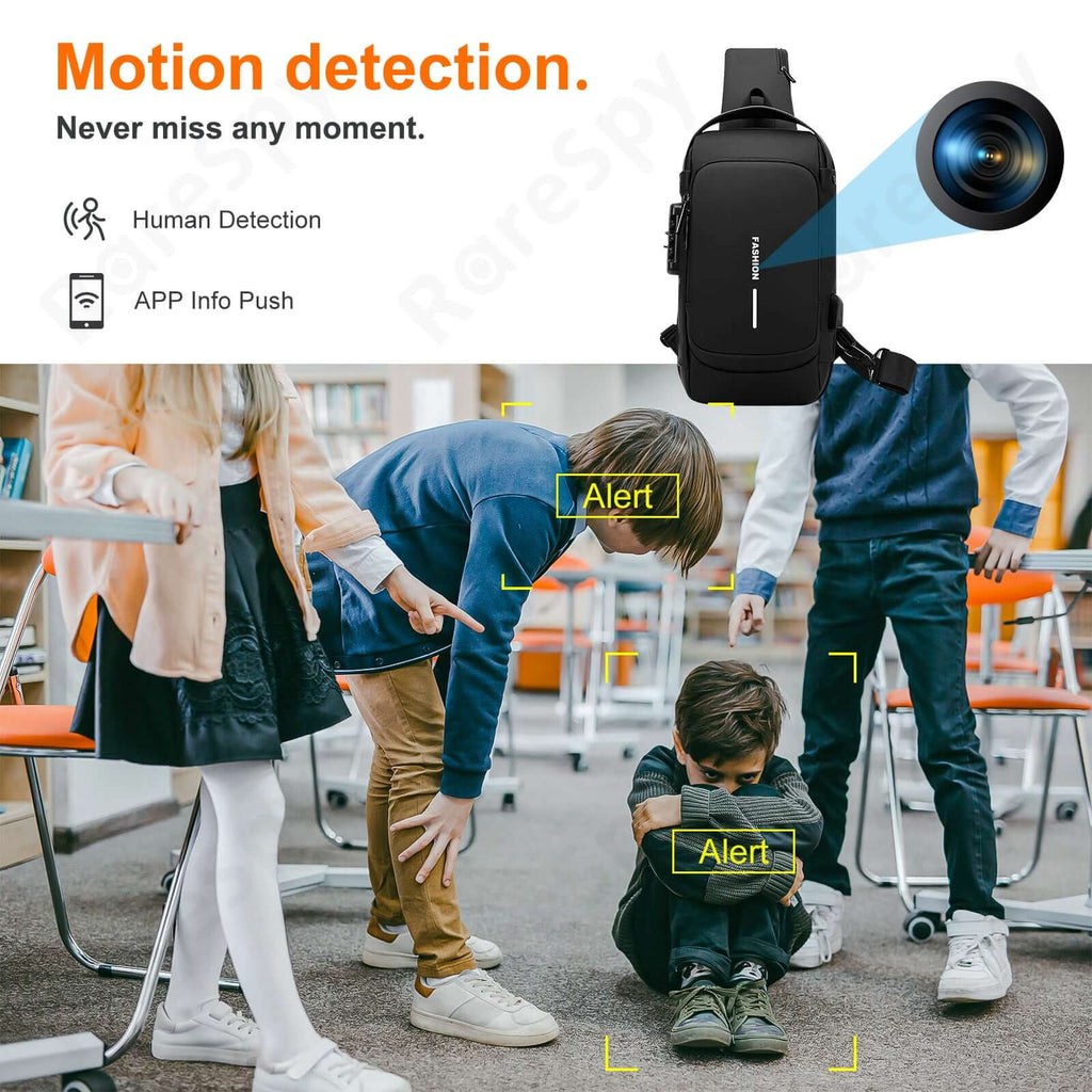 Shopee Backpack Camera 1080P WiFi Backpack Camera with Motion Sensing and 15-Hour Battery No ...