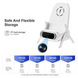 WiFi hidden camera wireless charger with storage options for TF cards up to 256GB, designed for discreet surveillance.